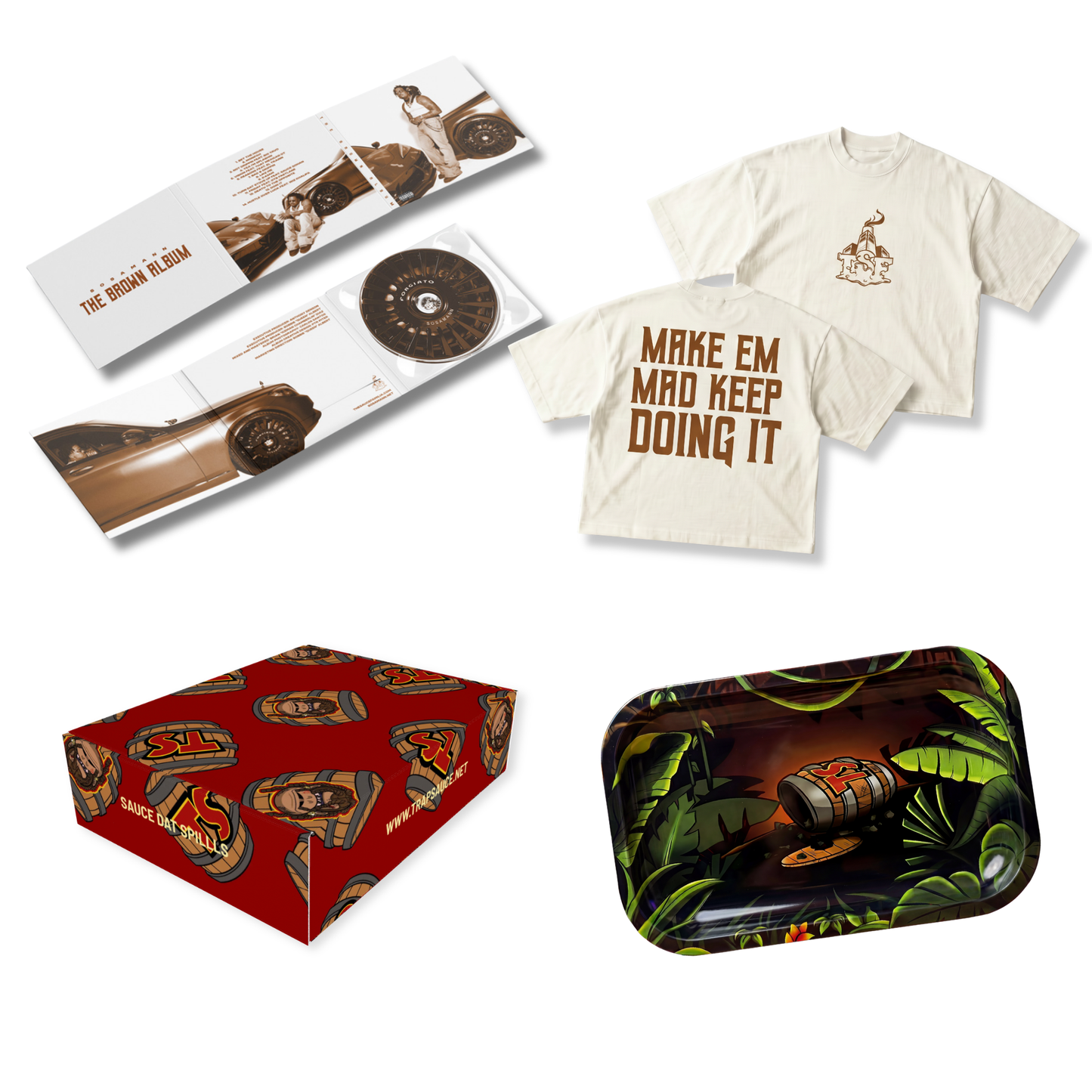 Trap Sauce Pack - The Brown Album Rolling Tray