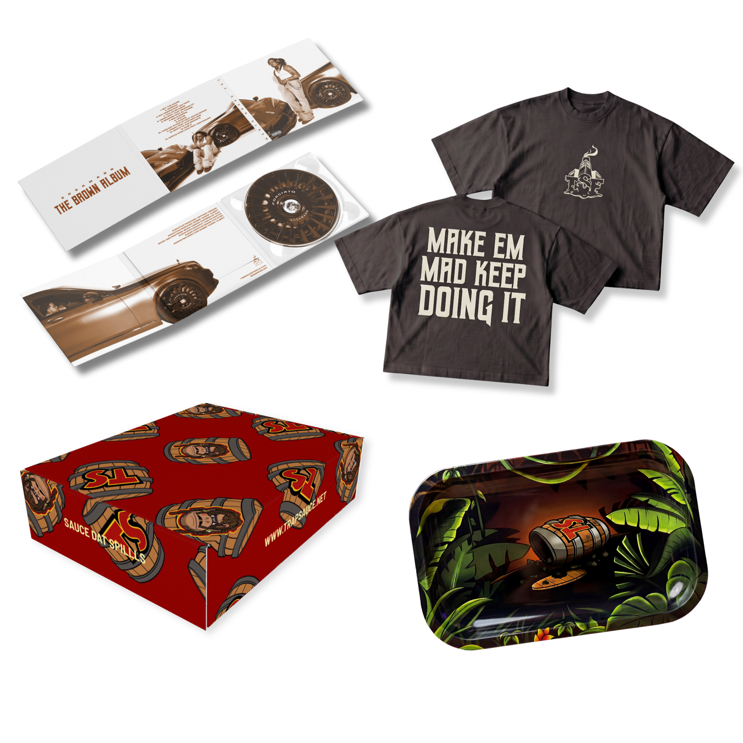 Trap Sauce Pack - The Brown Album Rolling Tray